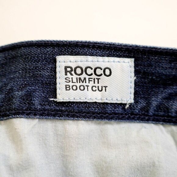 Express Rocco Slim Fit Bootcut Blue Denim Low Rise Jeans 31/29‎ Tagged 30/30 - Picture 12 of 13